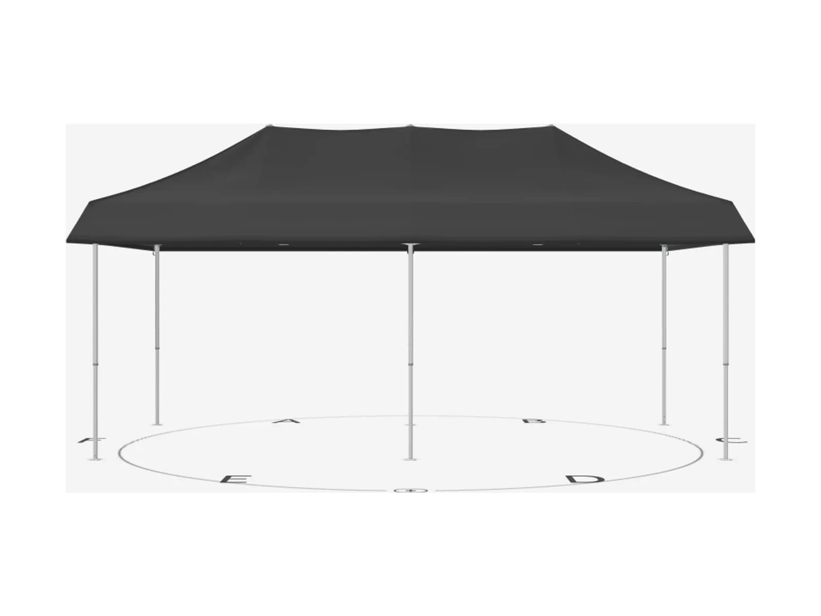 Mastertent 6 × 3 m mit Vordach